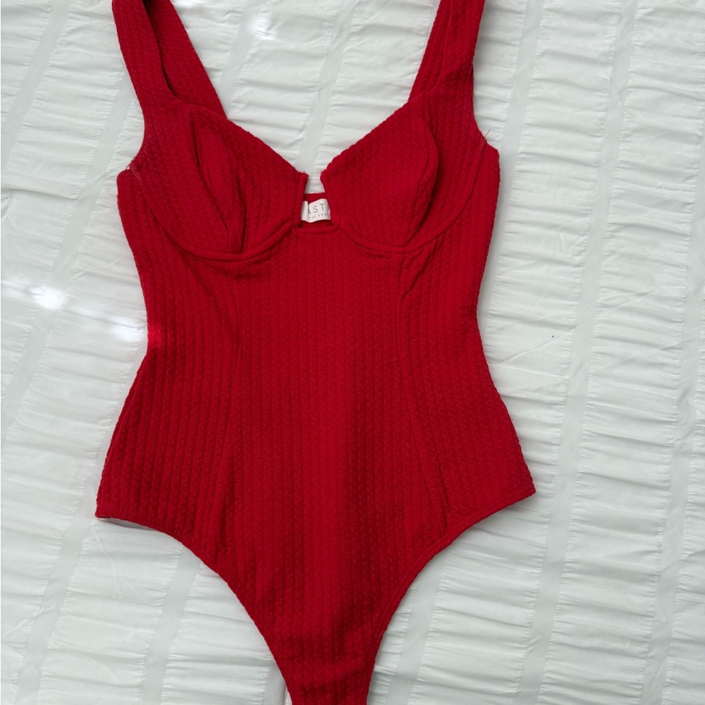 Astr Red Bodysuit